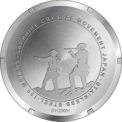 Montre de terrain Ratio Quest pour homme, reconditionnée, bracelet en toile et saphir, mouvement à quartz RTQ019, édition Lewis et Clark, étanche à 100 m
