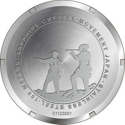 Montre de terrain pour homme Ratio Quest avec bracelet en toile saphir et cadran vert kaki à quartz RTQ029 100M Édition Lewis et