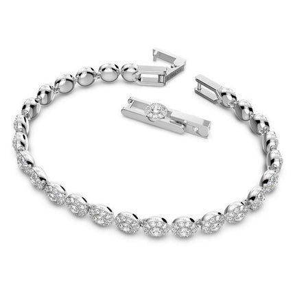 Bracelet de tennis Swarovski Una Angelic en cristaux transparents et plaqué rhodium 5071173 pour femme