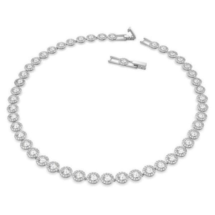 Collier tennis Swarovski Una Angelic en cristaux transparents et plaqué rhodium 5117703 pour femme