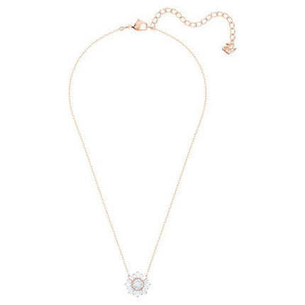 Pendentif Swarovski Idyllia plaqué or rose et zircone 5451376 pour femme