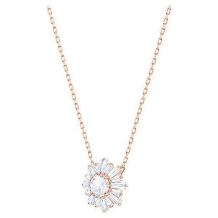 Pendentif Swarovski Idyllia plaqué or rose et zircone 5451376 pour femme