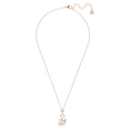 Pendentif Swarovski Cygne en plaqué or rose et zircone 5473024 pour femme