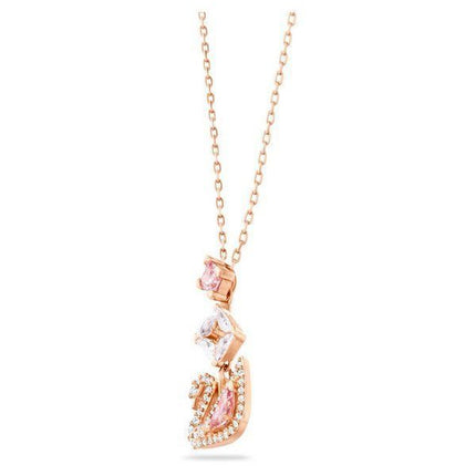 Pendentif Swarovski Cygne en plaqué or rose et zircone 5473024 pour femme