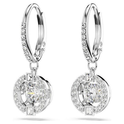 Boucles d&#39,oreilles pendantes Swarovski Una en plaqué rhodium et zircone 5504652 pour femme