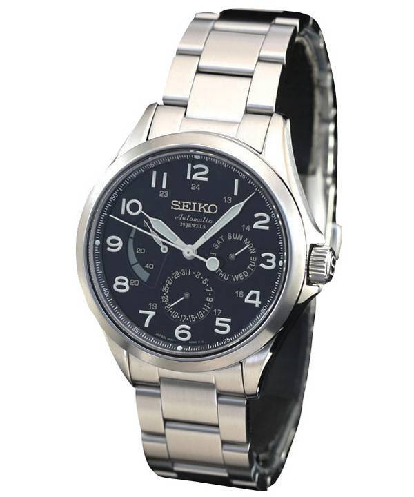 Seiko automatique 29 rubis Presage Power Reserve Japon fait SARW015 montre homme
