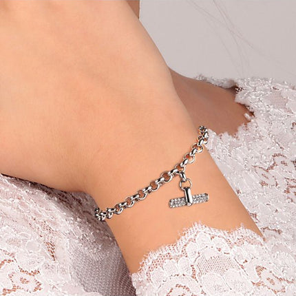 Morellato Abbraccio Bracelet chaîne cool en acier inoxydable SAUC13 pour femme