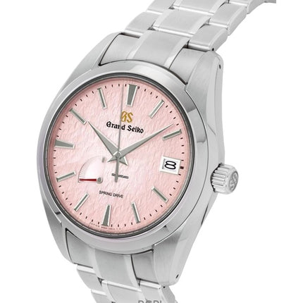 Montre homme Grand Seiko Heritage édition limitée 20e anniversaire, cadran rose en titane, automatique, SBGA497G, 100 m