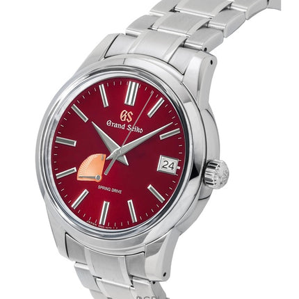 Montre homme Grand Seiko Elegance édition limitée 20e anniversaire, cadran rouge en acier inoxydable, automatique, SBGA499G, 100 m