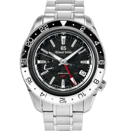 Montre homme Grand Seiko Sport GMT en acier inoxydable, cadran noir, automatique, SBGE277G, 100 m