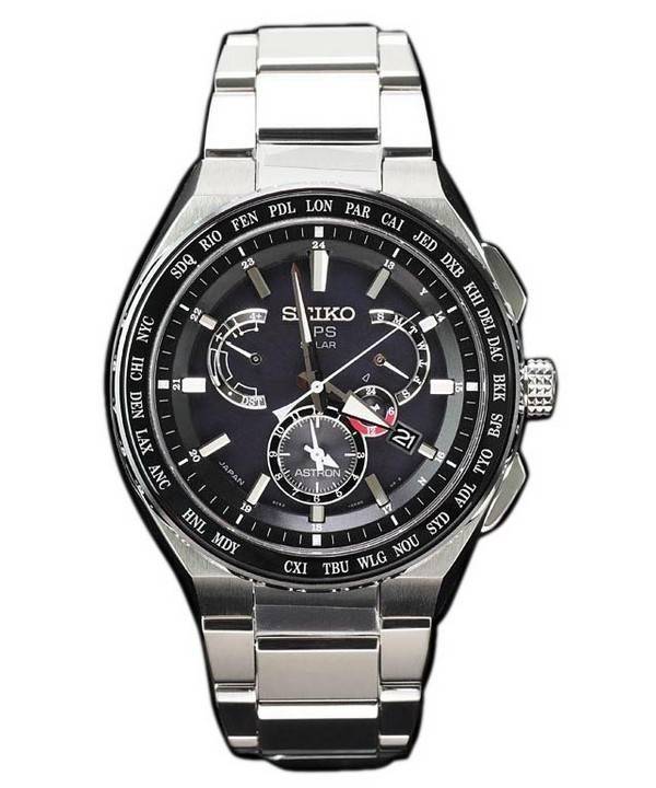 Montre Seiko Astron SBXB123 GPS Titanium solaire Power Reserve hommes