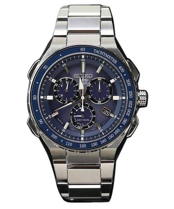 Montre Seiko Astron SBXB127 GPS Titanium Solar Power réserve chronographe hommes