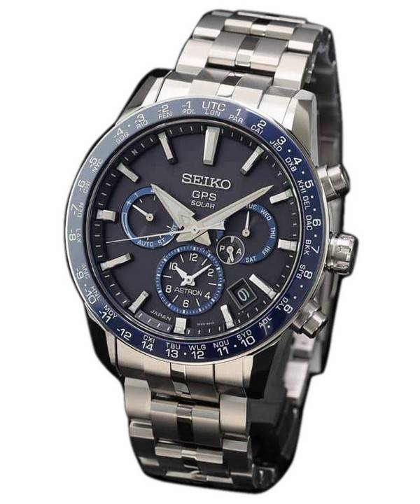 Seiko Astron SBXC001 GPS Titanium Power Reserve Japon fait montre homme