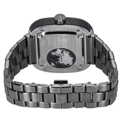 Montre automatique pour homme Sevenfriday P-Series en acier inoxydable avec cadran noir P2C/01M SF-P2C-01M