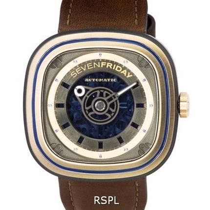 Montre pour homme Sevenfriday T-Series T-Art cadran squelette automatique T2/04 SF-T2-04