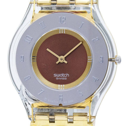 Montre Swatch Skin Tri or Quartz SFK240A féminin