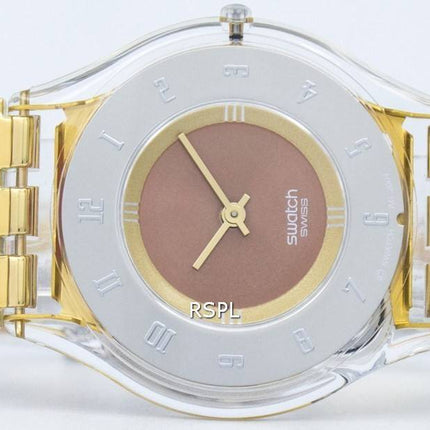 Montre Swatch Skin Tri or Quartz SFK240A féminin