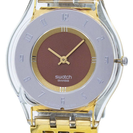 Montre Swatch Skin Tri or Quartz SFK240B féminin