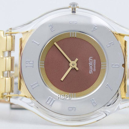 Montre Swatch Skin Tri or Quartz SFK240B féminin