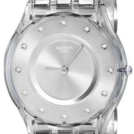 Montre Swatch Skin classique tiroir argent Quartz SFK393G féminin