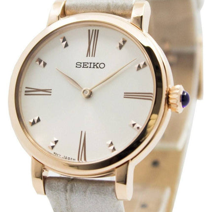 Montre Seiko Quartz cuir sangle SFQ812P1 SFQ812P féminin