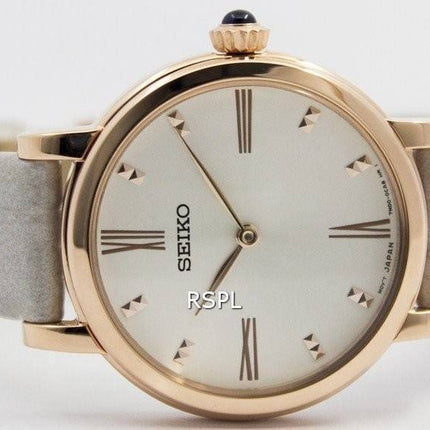 Montre Seiko Quartz cuir sangle SFQ812P1 SFQ812P féminin