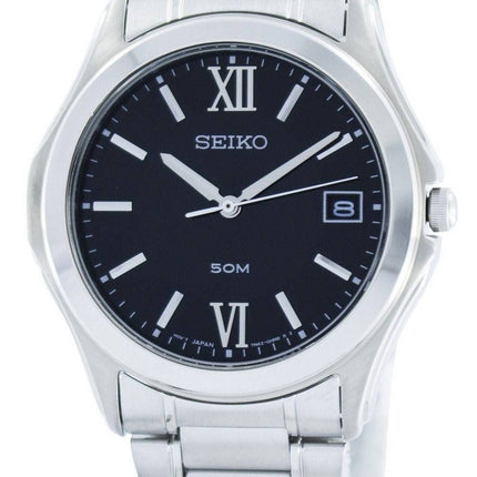Seiko Quartz Analogique Cadran Noir SGEF21 SGEF21P1 SGEF21P Montre Homme