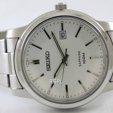 Montre Seiko Quartz saphir cadran blanc SGEH01P1 SGEH01P masculin