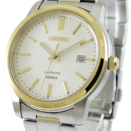 Seiko Quartz cadran argent saphir SGEH06P1 SGEH06P