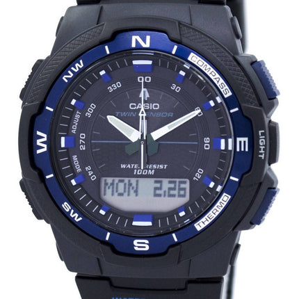 Casio OutGear Twin Sensor monde temps analogique numérique SGW-500H-2BV montre homme