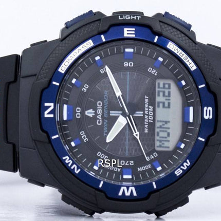 Casio OutGear Twin Sensor monde temps analogique numérique SGW-500H-2BV montre homme