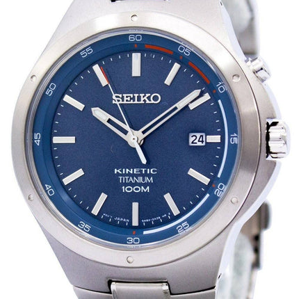Montre Seiko Kinetic titane puissance réserve SKA711 SKA711P1 SKA711P hommes