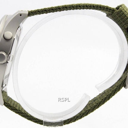 Montre Seiko Kinetic cadran vert militaire 100M SKA725P1 SKA725P hommes