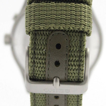 Montre Seiko Kinetic cadran vert militaire 100M SKA725P1 SKA725P hommes