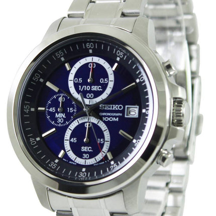 Seiko chronographe Quartz cadran bleu SKS443P1 SKS443P SKS443