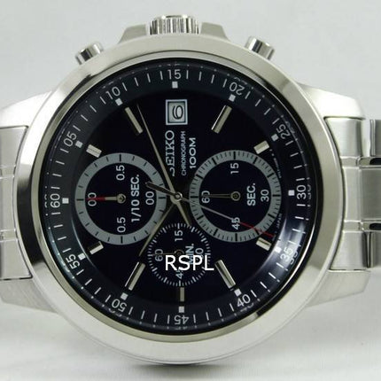 Seiko chronographe Quartz cadran bleu SKS443P1 SKS443P SKS443