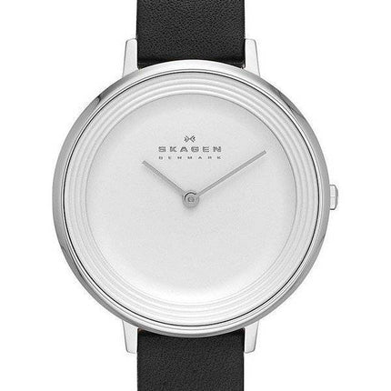 Skagen Ditte cadran argenté en cuir brun SKW2261 Women Watch