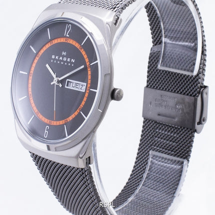 Boîtier en titane de Skagen Melbye avec Mesh Band SKW6007 montre homme