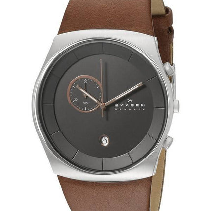Skagen Havene Chronographe Quartz cuir sangle SKW6085 montre homme