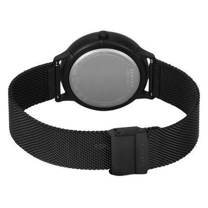 Montre pour homme Skagen Riis Midnight en acier inoxydable avec cadran noir et quartz SKW6886