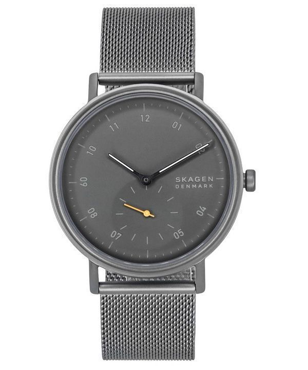 Montre pour homme Skagen Kuppel en acier inoxydable avec cadran gris et quartz SKW6891