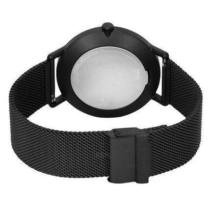 Montre pour homme Skagen Kuppel en acier inoxydable avec cadran noir et quartz SKW6892