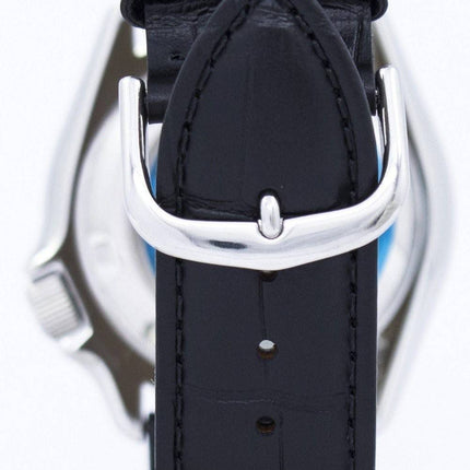 Watch Ratio en cuir noir SKX007J1-LS6 200M hommes Seiko automatique montre de plongée