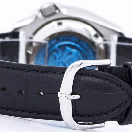 Watch Ratio en cuir noir SKX007J1-LS6 200M hommes Seiko automatique montre de plongée