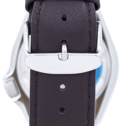 Watch Ratio en cuir marron foncé SKX007J1-LS11 200M hommes Seiko automatique montre de plongée