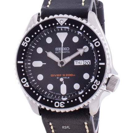 Montre Homme Seiko Automatic Diver à cadran noir SKX007J1-var-LS16 200M