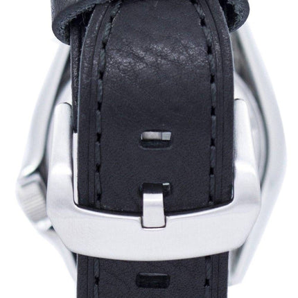 Watch Ratio en cuir noir SKX007J1-LS8 200M hommes Seiko automatique montre de plongée