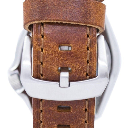Watch Ratio en cuir brun SKX007J1-LS9 200M hommes Seiko automatique montre de plongée
