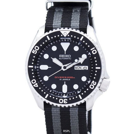 Seiko automatique montre de plongée l'OTAN Strap 200M SKX007J1-NATO1 montre homme