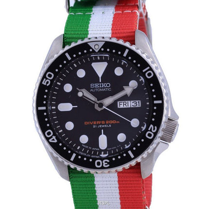Montre pour homme Seiko Automatic Diver's Japan Made Polyester SKX007J1-var-NATO23 200M